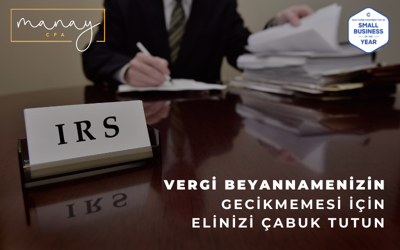 Vergi Beyannamenizi Geciktirmeyin