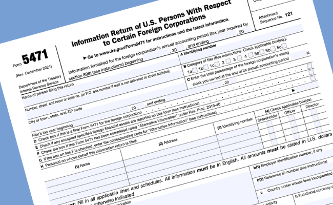 Form 5471 Filing