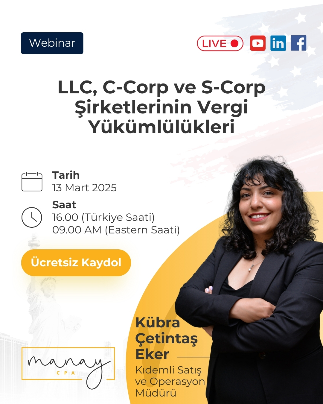 LLC, C-CORP, S-CORP vergi yukumlulukleri