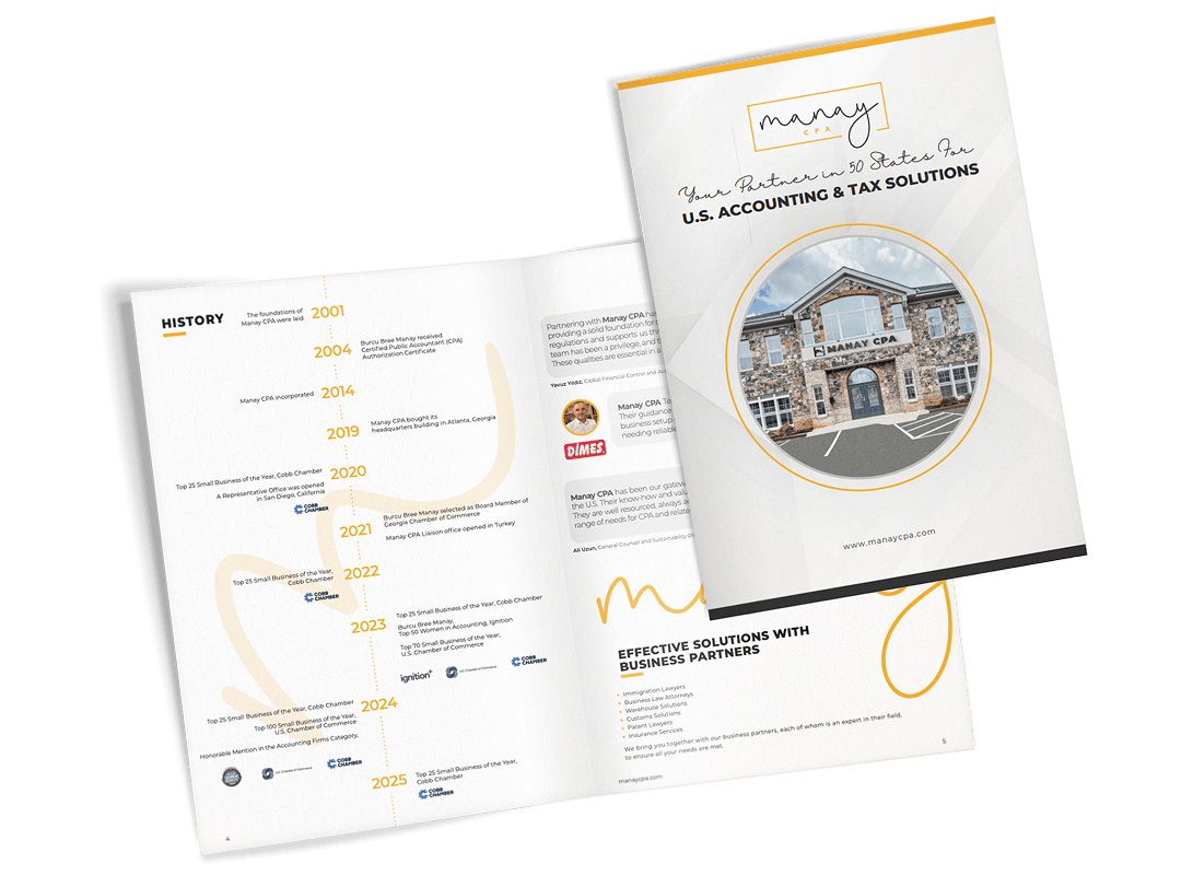 Manay CPA industries brochure cover